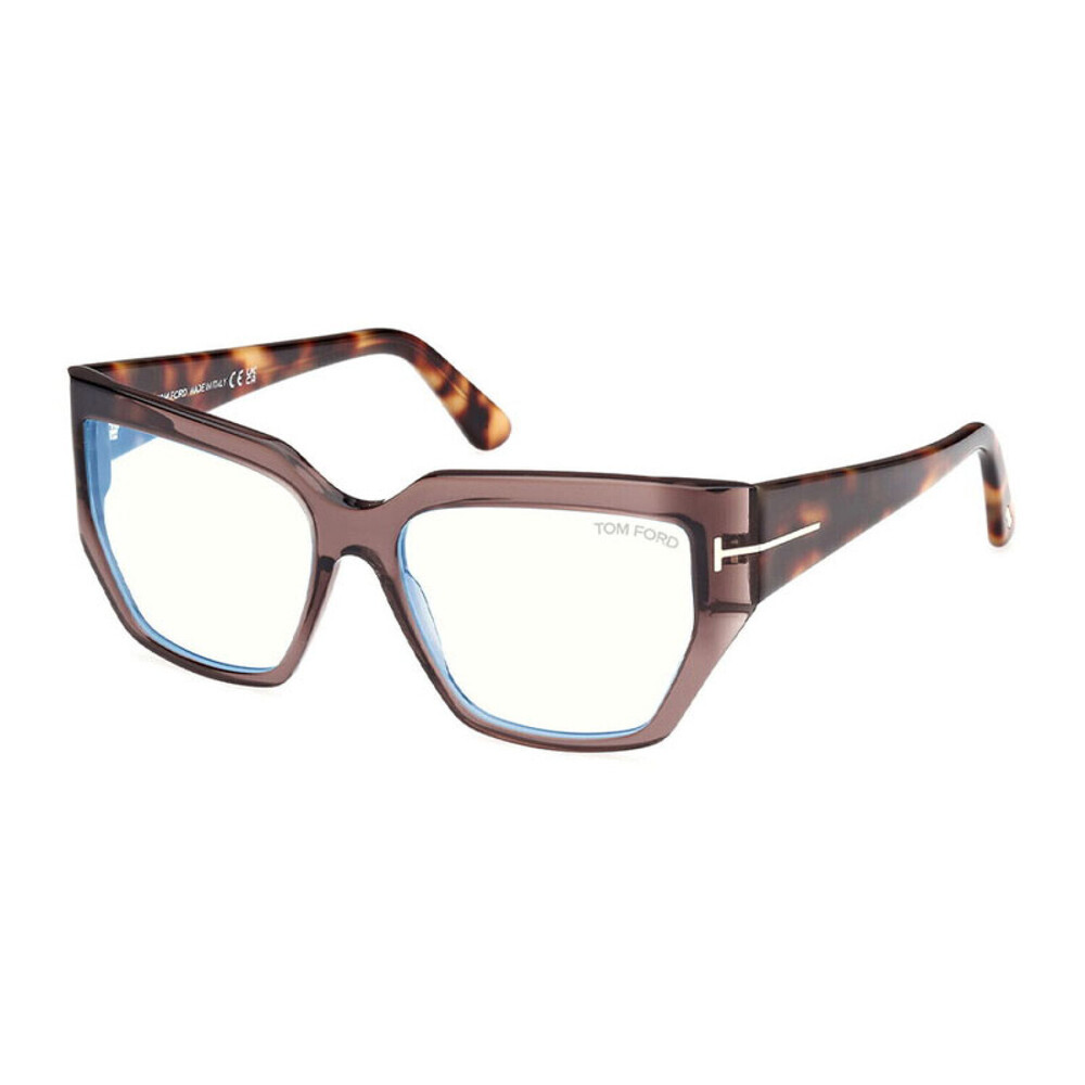 NEW Tom Ford FT5951-B 048 Shiny Dark Brown Sunglasses Authentic